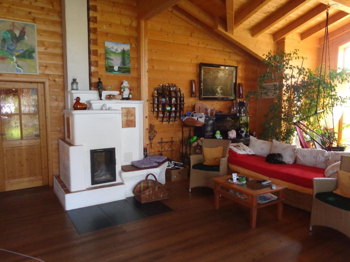 Barrierefreies Zimmer Im Blockhaus Mit Sauna Am See Soyen Exteriör bild